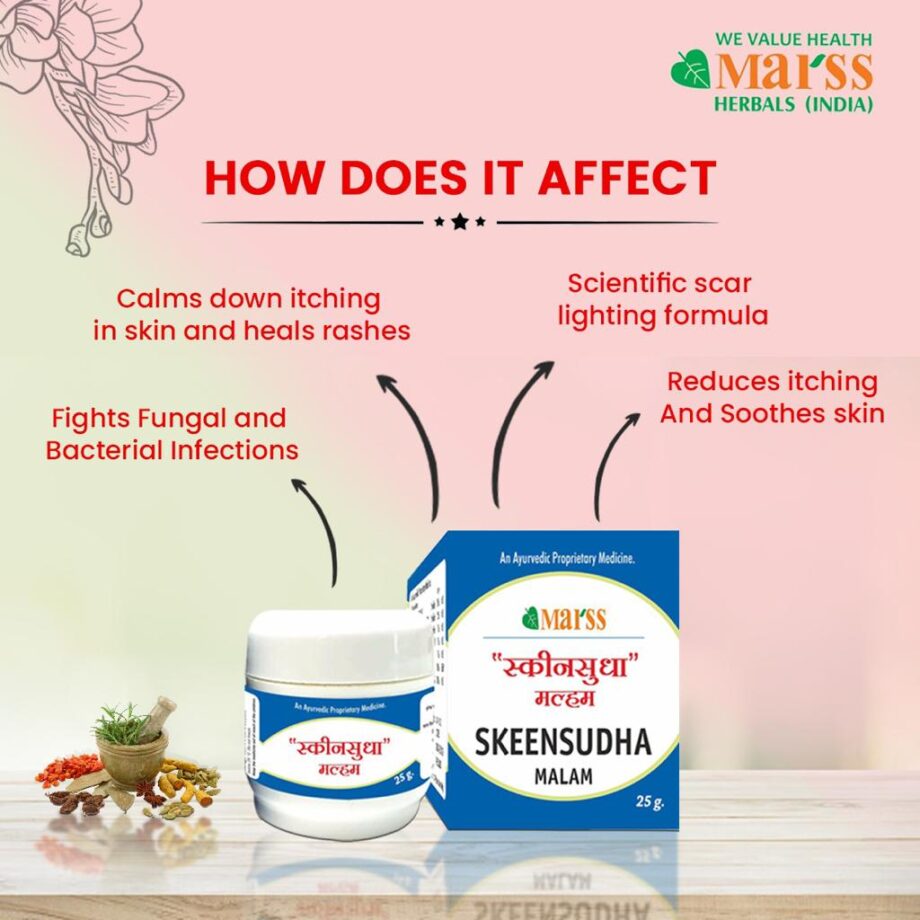 2 Skeensudha Malam, 2 Dermoskin Cream, 30 Neem Tablets Combo